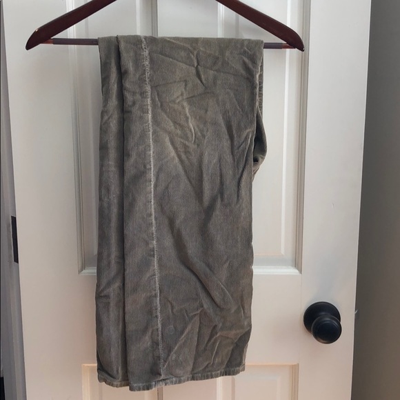 Men’s 7 for All Mankind Vintage Distressed tobacco brown button corduroy jeans - Picture 3 of 8